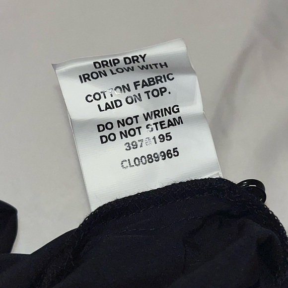 eShakti Blue Black and Light Blue long Dress Size L-12 - Picture 9 of 9